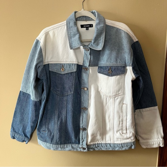 Missguided Jackets & Blazers - Patchwork Denim Jacket